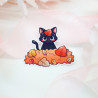 Sticker chat feuilles - Kawaii Peony Shop