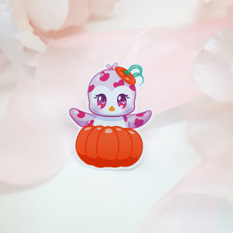 Sticker chat feuilles - Kawaii Peony Shop