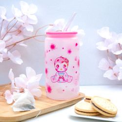 Verre Givré Sakura Peony - Kawaii Peony Shop
