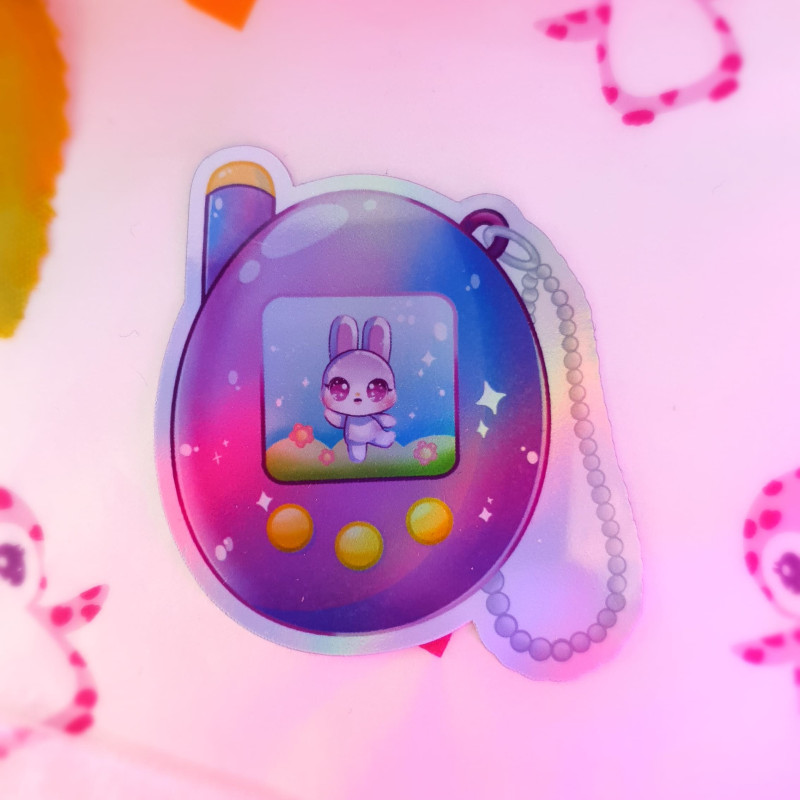 tamagotchi holographique lapin animal mignon